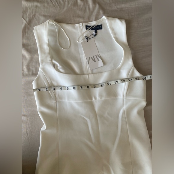 ZARA Squared Neck Mini Dress NWT Large - Picture 10 of 12